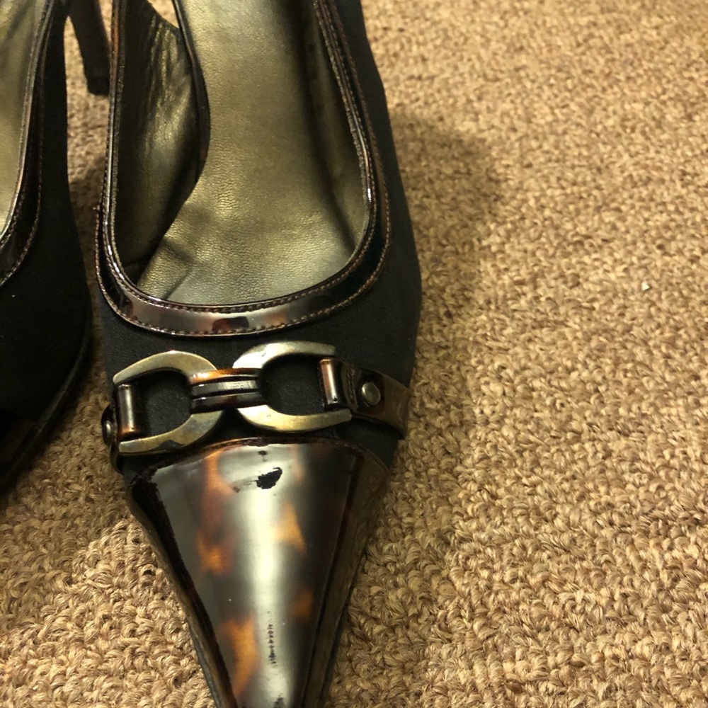 Stuart Weitzman Tortoise Shell Slingback Heel Pump